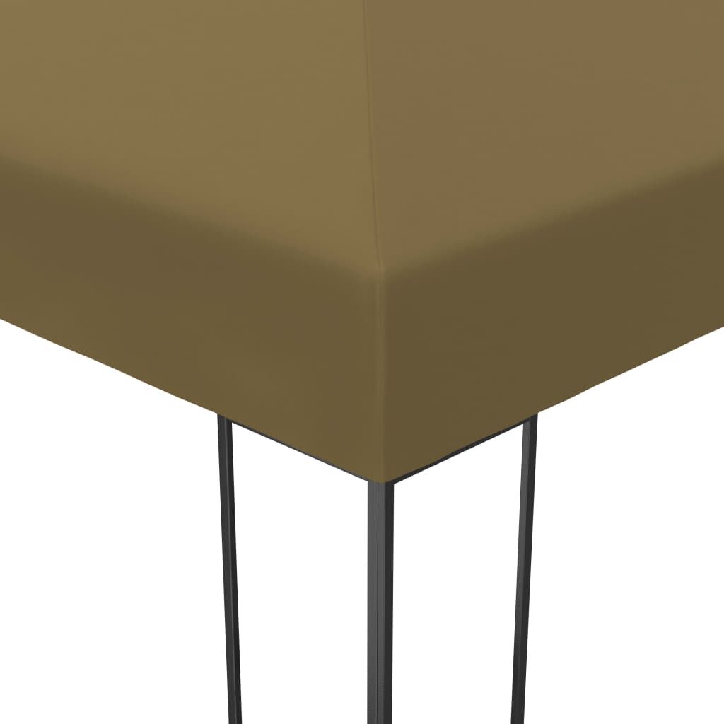vidaXL Gazebo 3x4 m Taupe 180 g/m²