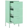 vidaXL Storage Cabinet Mint 42.5x35x101.5 cm Steel