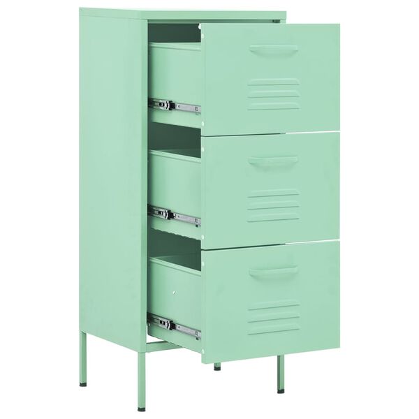 vidaXL Storage Cabinet Mint 42.5x35x101.5 cm Steel