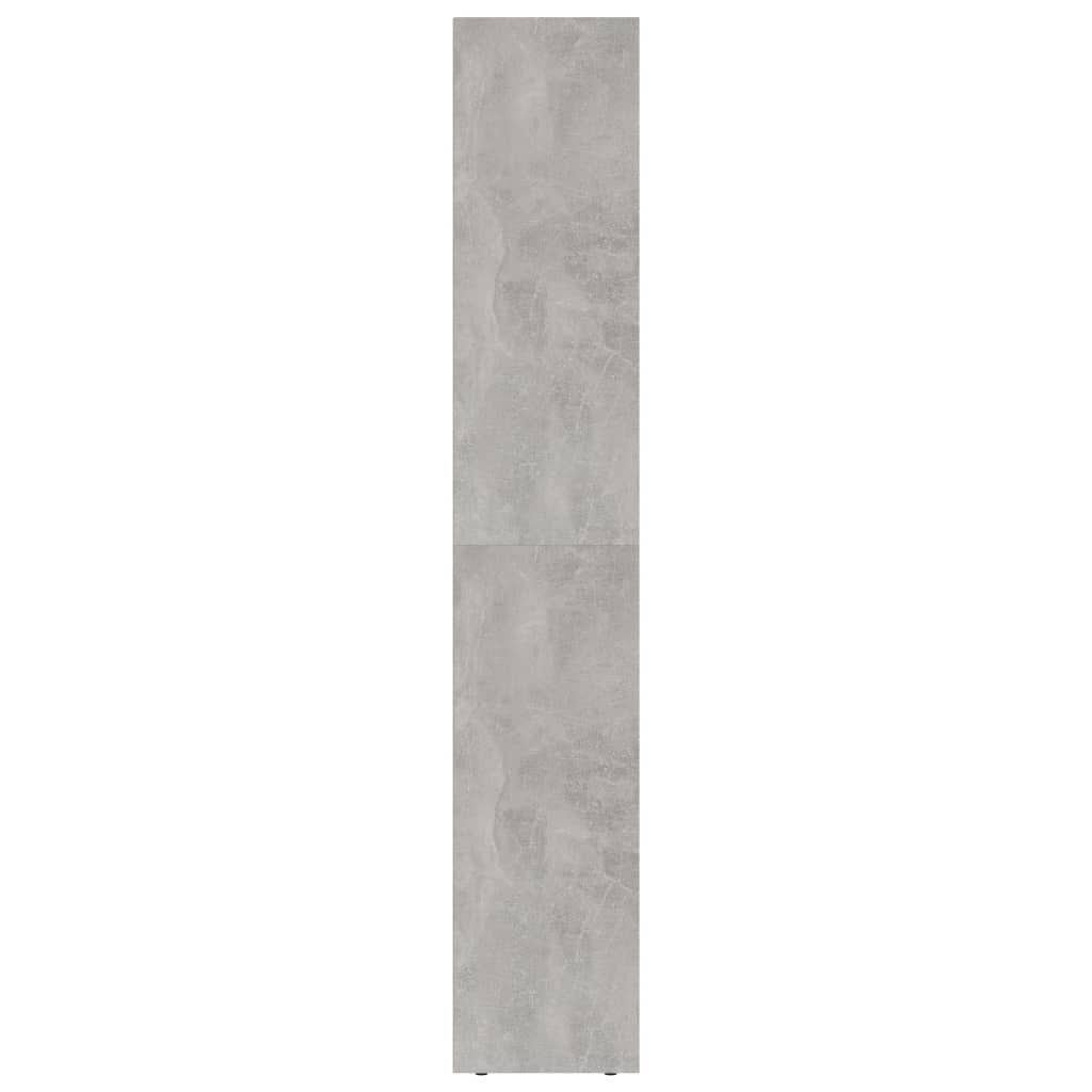 vidaXL Book Cabinet Concrete Grey 36x30x171 cm Engineered Wood