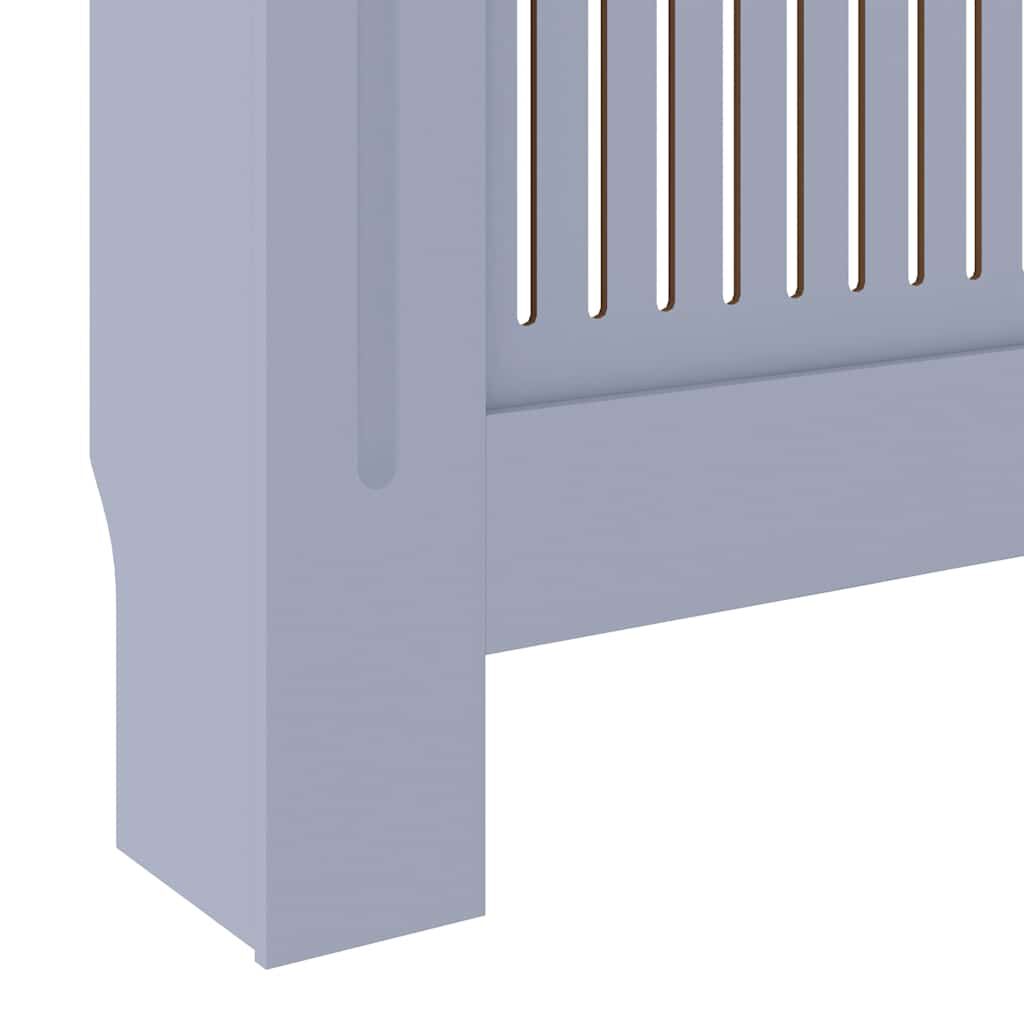 vidaXL MDF Radiator Cover Grey 205 cm