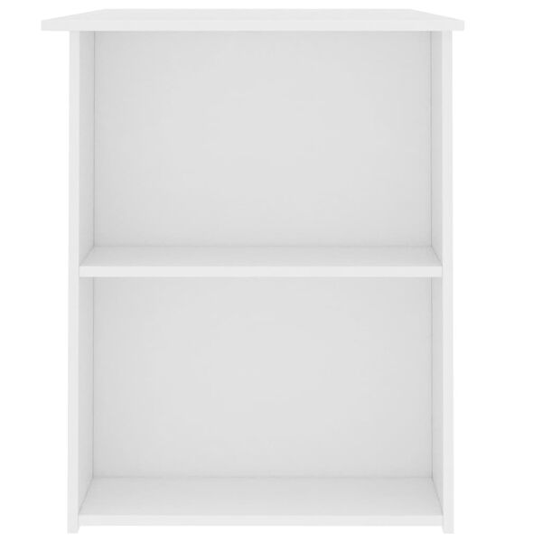 vidaXL Desk White 110x60x73 cm Engineered Wood