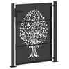 vidaXL Garden Gate 100x150 cm Corten Steel Tree Design