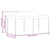 vidaXL Folding Pop-up Partytent 3x6 m Anthracite