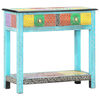 vidaXL Hand Painted Console Table 80x35x75 cm Solid Mango Wood