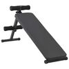 vidaXL Sit Up Bench Black 124 x 33.5 x 55 cm Powder-coated steel