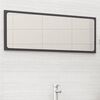 vidaXL Bathroom Mirror Grey 100x1.5x37 cm Engineered Wood