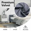 vidaXL Bed Frame without Mattress Dark Grey 183x213 cm Velvet