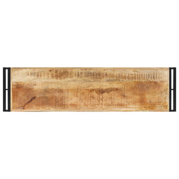 vidaXL Console Table 120x30x75 cm Rough Mango Wood