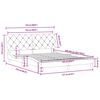 vidaXL Bed Frame without Mattress Light Grey 152x203 cm Queen Velvet