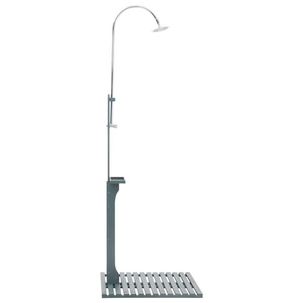 vidaXL Garden Shower Anthracite Wood