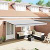 vidaXL Awning Manual Anthracite 4 x 3 m Metal