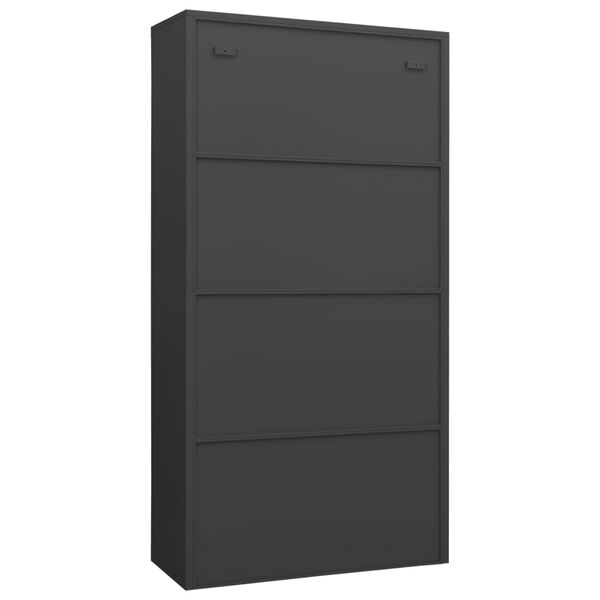 vidaXL Locker Cabinet Anthracite 90x40x180 cm Steel