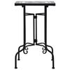 vidaXL Mosaic Side Table Black and White Ceramic