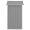 vidaXL Garden Shed Grey 126x97.5x177 cm Galvanised Steel