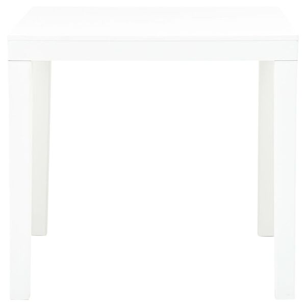 vidaXL Garden Table White 78x78x72 cm Plastic