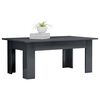 vidaXL Coffee Table High Gloss Grey 100x60x42 cm Engineered Wood