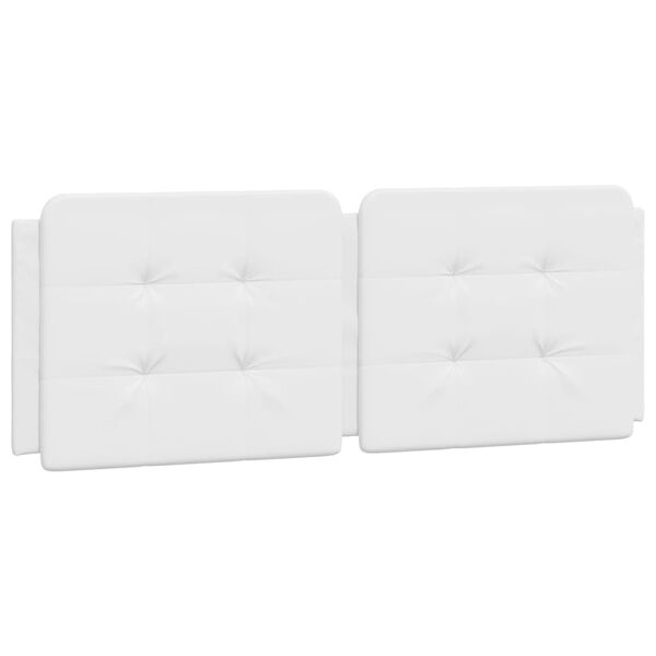 vidaXL Bed Frame with LED without Mattress "Zadar" White 137x190 cm