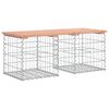 vidaXL Garden Bench Gabion Design 103x44x42 cm Solid Wood Douglas