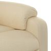 vidaXL Massage Recliner Chair Cream Fabric