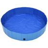 vidaXL Foldable Dog Swimming Pool Blue 160x30 cm PVC
