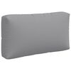vidaXL Pallet Cushions 3 pcs Grey Fabric