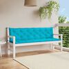 vidaXL Garden Bench Cushions 2pcs Turquoise 200x50x7cm Fabric