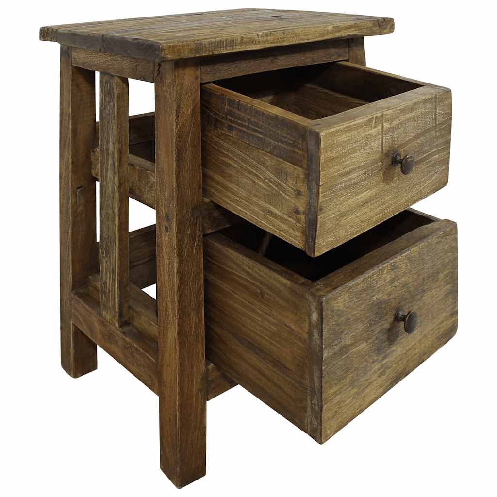vidaXL Nightstand Solid Mahogany Wood 40x30x51 cm