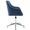 vidaXL Swivel Dining Chair Blue Fabric