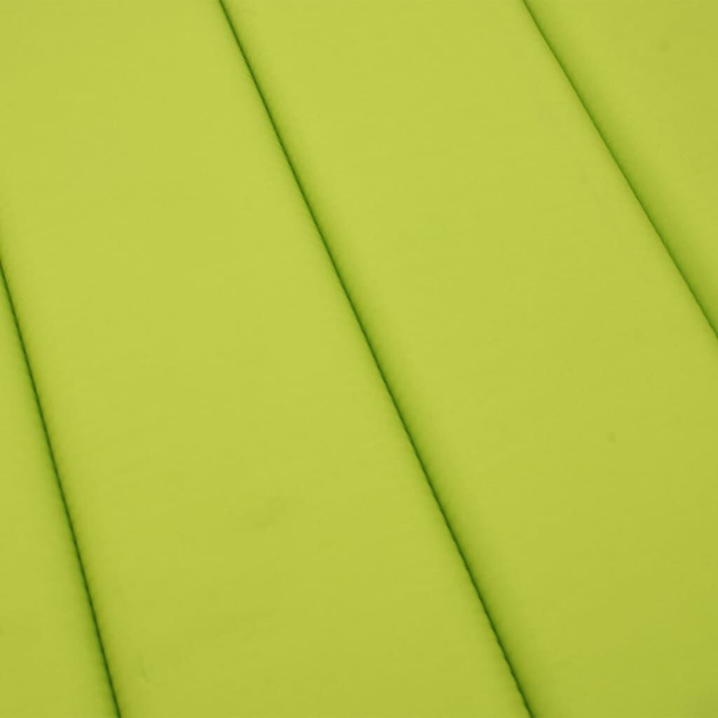 vidaXL Sun Lounger Cushion Bright Green 200x50x3cm Oxford Fabric