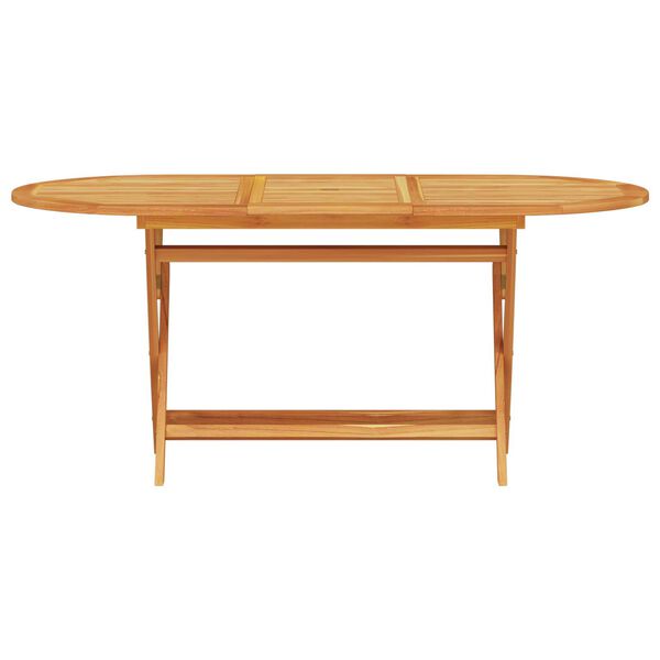 vidaXL Garden Dining Set Folding 5 pcs Brown Solid acacia wood