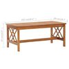 vidaXL 5 Piece Garden Lounge Set with Cushions Solid Acacia Wood