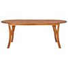 vidaXL Garden Table 201x100x75 cm Solid Acacia Wood