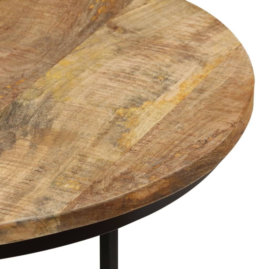 vidaXL Nesting Tables 2 pcs Rough Mango Wood