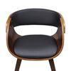 vidaXL Dining Chair Bent Wood and Faux Leather