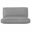 vidaXL Pallet Cushion Set 2 pcs Grey Oxford Fabric