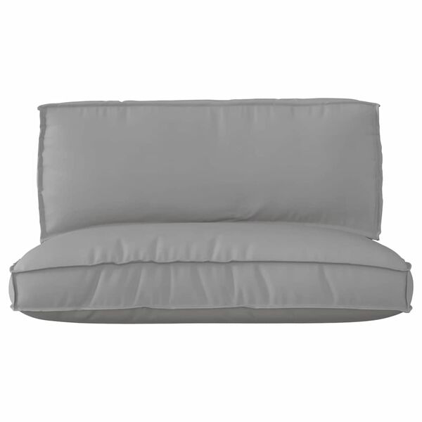 vidaXL Pallet Cushion Set 2 pcs Grey Oxford Fabric