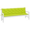 vidaXL Garden Bench Cushions 2pcs Bright Green 200x50x7cm Oxford Fabric
