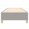vidaXL Bed Frame without Mattress Light Grey 100x203 cm Fabric