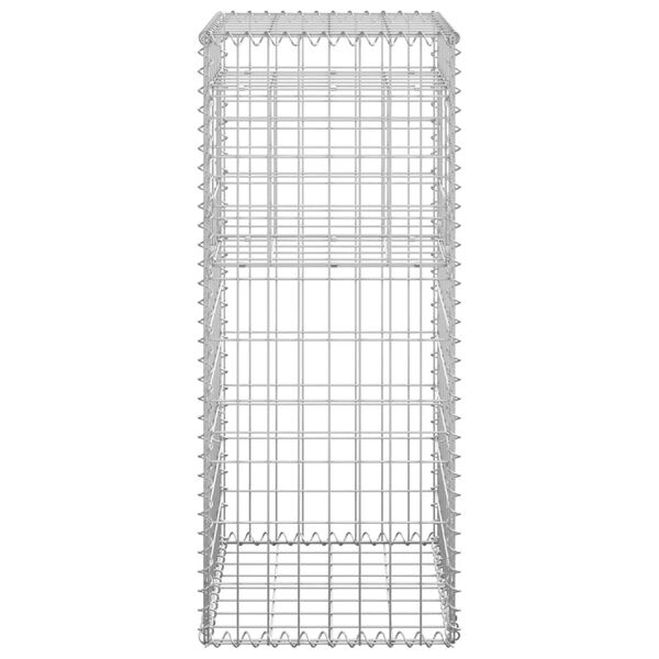 vidaXL Gabion Basket Posts 2 pcs 40x40x100 cm Iron