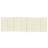 vidaXL Deck Chair Cushions 2 pcs Cream Oxford Fabric