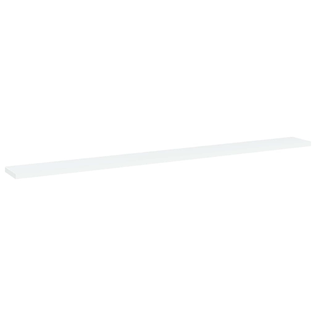 vidaXL Bookshelf Boards 4 pcs White 100x10x1.5 cm Engineered Wood