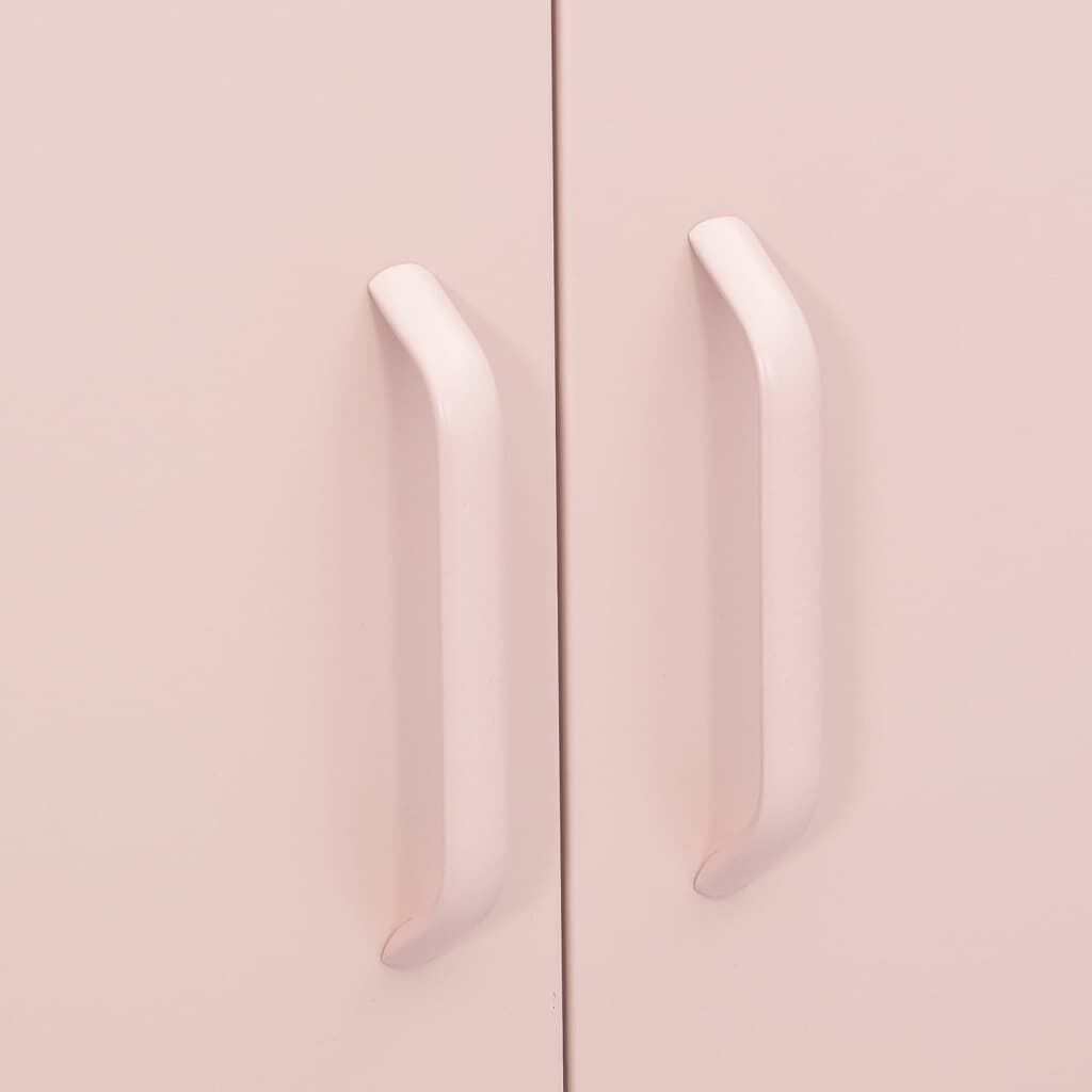 vidaXL Storage Cabinet Pink 80x35x101.5 cm Steel