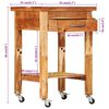 vidaXL Kitchen Trolley 55x55x89 cm Solid Wood Acacia