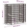 vidaXL Gabion Raised Bed Galvanised Iron 120x50x100 cm