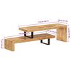 vidaXL TV Stand Solid Mango Wood