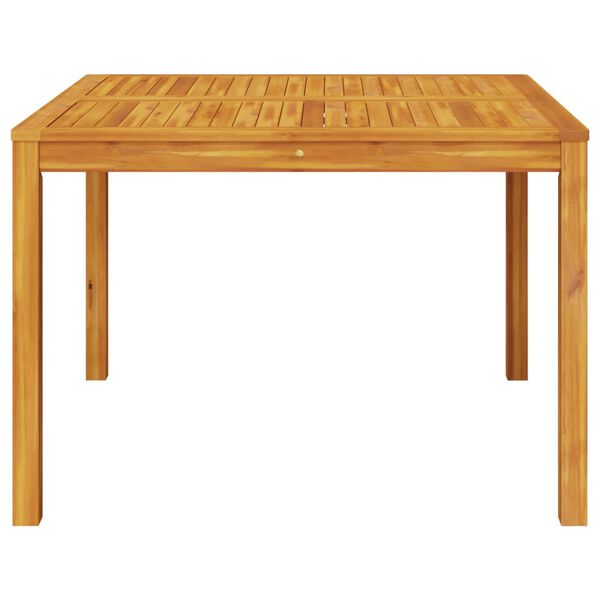 vidaXL Garden Dining Table 110x110x75 cm Solid Wood Acacia