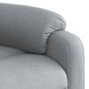 vidaXL Electric Stand up Massage Recliner Chair Light Grey Fabric