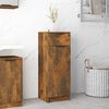 vidaXL Bathroom Cabinet Smoked Oak 32x34x90 cm Engineered Wood