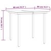 vidaXL 5 Piece Garden Dining Set with Cushions Black and Grey Poly Rattan